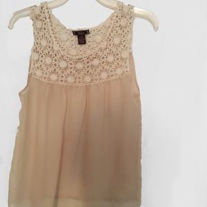 Sheer Cream Top - dm bm